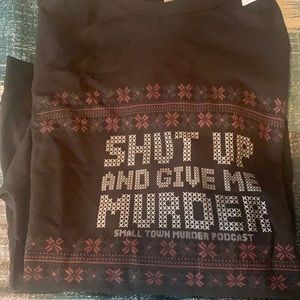 Small Town Murder Christmas Sweater Crew Neck
